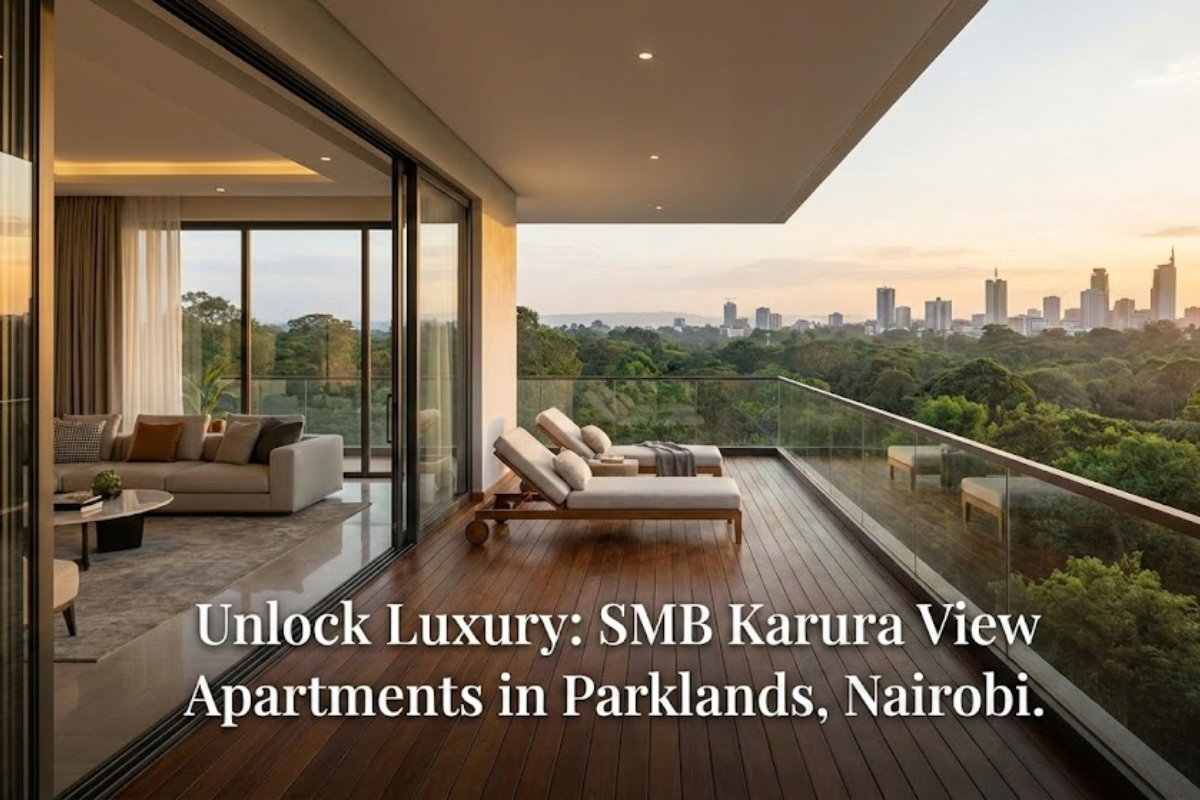 Balcony view of Karura Forest from SMB Karura View apartments Parklands